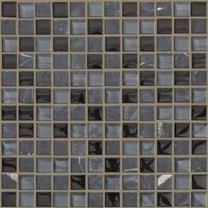   Up 1 x 1 Mosaic Stone Accent Tile in Black Hills