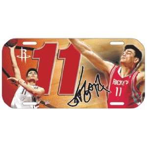 NBA Houston Rockets Yoa Ming #11 High Definition License Plate:  