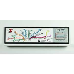  Chicago L CTA Map with Loop Detail