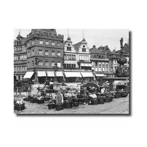  The Market Place At Trier C1910 Giclee Print