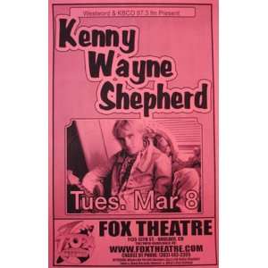  Kenny Wayne Sheperd Boulder Original Rock Gig Poster