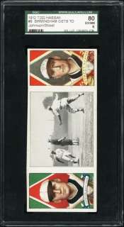 1912 T202 Hassan Triple Folder #9 Walter Johnson SGC 80  