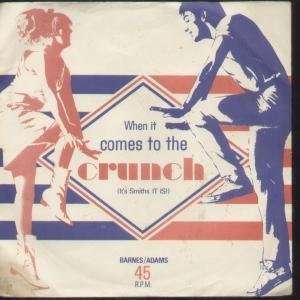   THE CRUNCH 7 INCH (7 VINYL 45) UK AUDIO PLASTICS CLIFF ADAMS Music