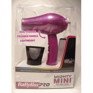   Pro Mighty Mini Travel Dryer Pink Babmmp052t: Health & Personal Care