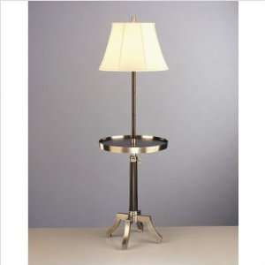   D411 David Easton Floor lamp with Tray Table in Dark Antique Nickel