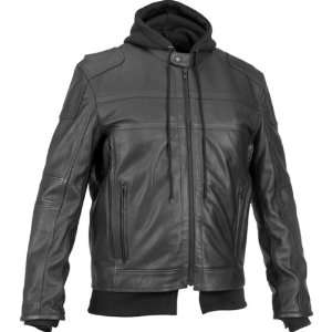  River Road Cavalier Hooded Mens Classic Leather Harley 