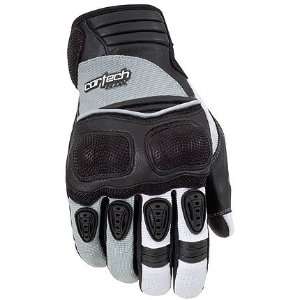  Womens Motorcycle Gloves Silver Medium M 83 761 (Closeout): Automotive