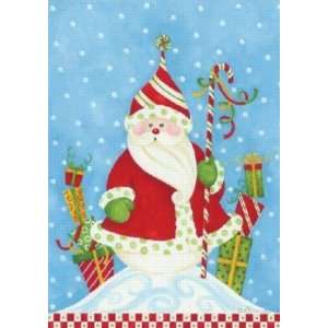  Toland Santa in Snow Flag Patio, Lawn & Garden