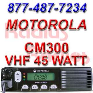 MOTOROLA RADIUS CM300 VHF 45W 32CH MOBILE TWO WAY RADIO  
