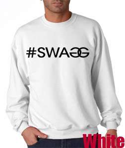 New #SWAGG Crewneck Sweat Shirt #SWAG Jersey Shore DJ Pauly D T Shirt 