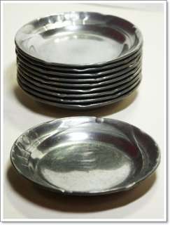 ART NOUVEAU PEWTER PLATE SET OF 10  KAYSERZINN 4866  