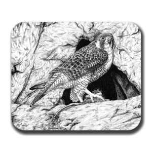  Peregrine Falcon Bird Art Mouse Pad 