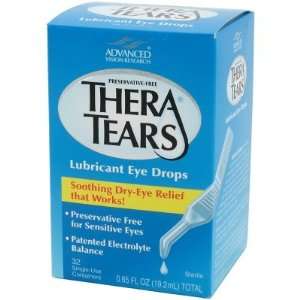  Thera Tears Lubricant Eye Drops with Twist Top Vial (32 