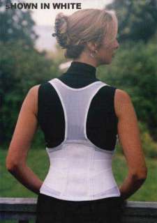 Original Cincher Female Back Support Small White  