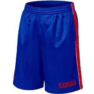   Kansas Jayhawks Royal Blue Layup Basketball Shorts