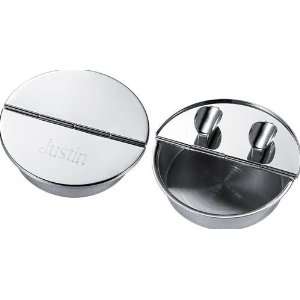   Stainless Steel Cigar Ashtray with 2 Cigar Rests