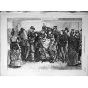    1872 Holiday Excursion Train Booking People Queue: Home & Kitchen