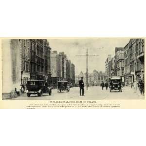 Dublin Ireland Street View Cityscape Antique American Automobiles Car 