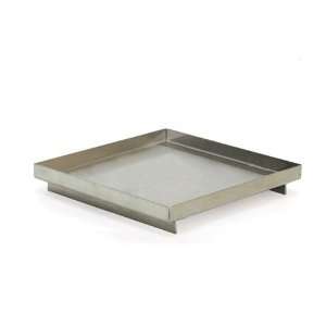   House RTR015BSS12 Square Stainless Steel Footed Tray