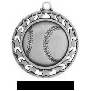  Hasty Awards 2.5 Custom Baseball With Stars Medals SILVER 