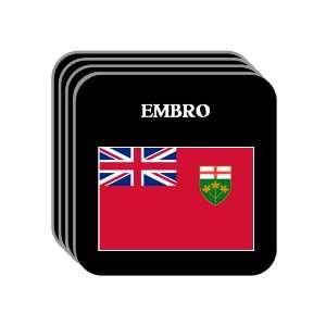 Ontario   EMBRO Set of 4 Mini Mousepad Coasters