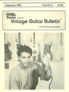 GUITAR TRADER vintage bulletin 1988 September magazine FENDER  