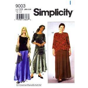  Simplicity 9003 Sewing Pattern Womens Skirt Purse Top 