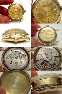 RARE VINTAGE ROLEX BUTTERFLY ROTOR MOVEMENT # 1030 14K SOLID GOLD MEN 