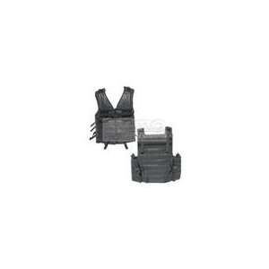   Paintball/Airsoft Vest Molle + 11 Attachments Bla