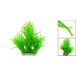   Aquarium Fish Tank Green Plastic Grass Plant Decoration: Pet Supplies
