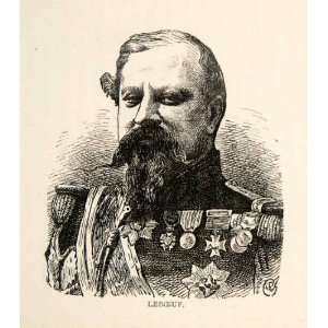  1871 Wood Engraving Edmund Leboeuf General Minister War 