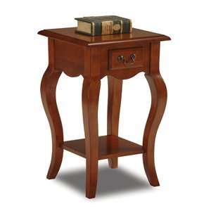  Leick Favorite Finds Square Side Table in Brown Cherry 