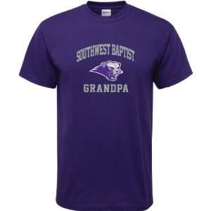  Southwest Baptist Bearcats Purple Grandpa Arch T Shirt 