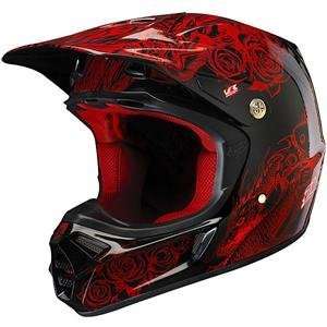  Fox Racing V 3 Latinese Helmet   Medium/Red: Automotive