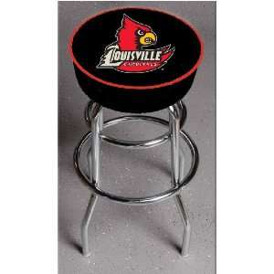  Louisville Cardinals 30 Double Ring Swivel Bar Stool with 