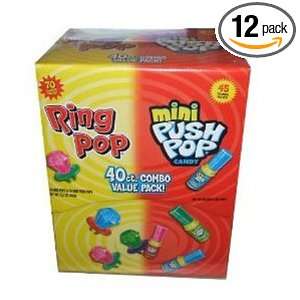 Topps Mini Push Pop, 3 Count Packages (Pack of 12)  