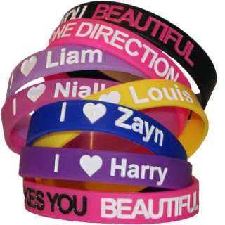 One Direction THATS WHAT MAKES YOU BEAUTIFUL I LOVE WRISTBANDS  