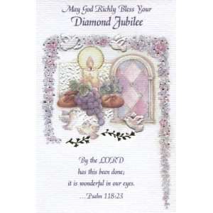  May God Richly Bless Your Diamond Jubilee Card (Malhame 