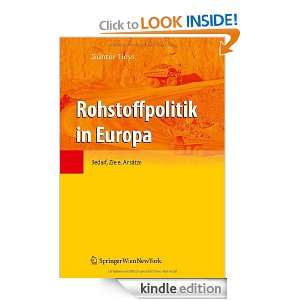 Rohstoffpolitik in Europa Bedarf, Ziele, Ansätze (German Edition 
