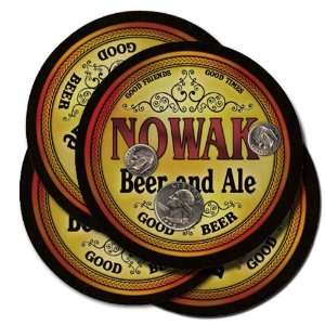  NOWAK Family Name Brand Beer & Ale Coasters Everything 