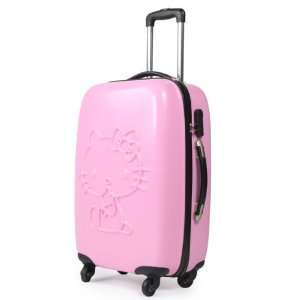 Hello Kitty Luggage Bag Baggage Trolley Roller Pink/ Carry on Luggage 