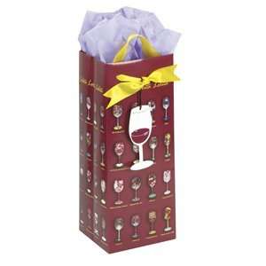  Lolita/C.R. Gibson Wine Glassware Gift Bag: Kitchen 