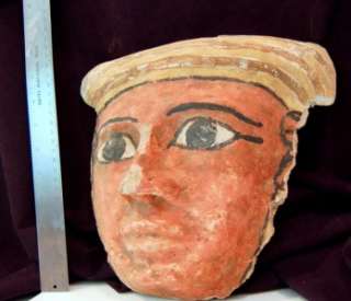 Huge EGYPTIAN Ancient CARTONNAGE MASK 1000BC RARE  