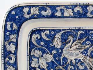 Handmade Italian Ceramic Wall Plate by Rampini   Gubbio  