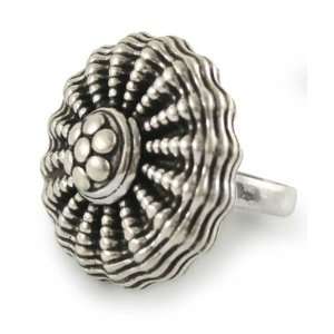  Sterling silver cocktail ring, Dancing Anemone Jewelry
