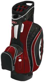 Sun Mountain 2012 S ONE Cart Golf Bag BLACK / RED 15 Way Divided Top 