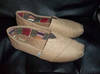 TOMS Womens Light Brown Size 9, Great Preowned  