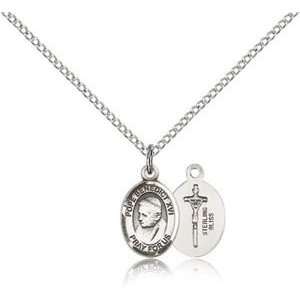   Sterling Silver St. Saint Pope Benedict XVI Medal Pendant S Jewelry