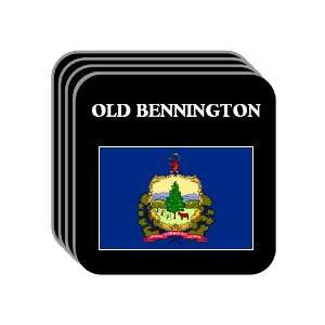  US State Flag   OLD BENNINGTON, Vermont (VT) Set of 4 Mini 