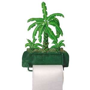   Painted Metal Tropical Banana Tree Toilet Paper Holder: Home & Kitchen